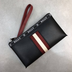 bally official website new striped BERYER men's leather clutch