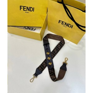 FENDI 8AV120 STRIP YOU Fabric Rivet Wide Shoulder Strap 895