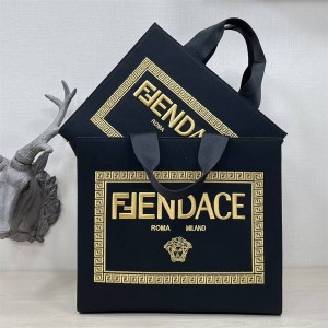 Fendi X VARACE 8BH395 Fendance Logo Shopping Bag Tote Bag