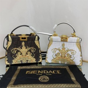 Fendi X VARACE 8BN244 Fendance PEEKABOO Co branded Cat Bag