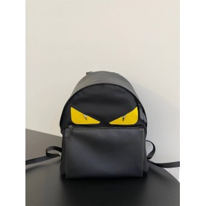 FENDI 7VZ012 Bag Bugs Leather Nylon Backpack 5320