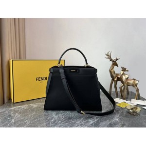 FENDI 8BN290 PEEKABOO ICONIC Medium Gun Buckle Handbag