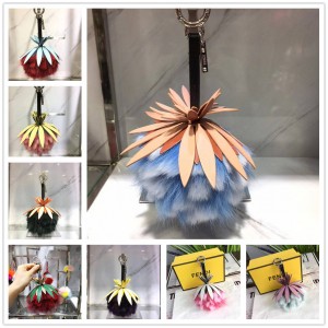 FENDI Pineapple Pendant Plush Ball Pendant Package