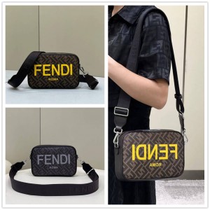 FENDI 7M0286 Printed Letter LOGO Camera Bag 8587