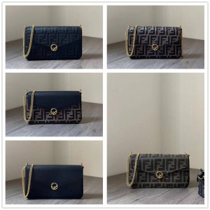 FENDI 8BS032 Three in One Chain Bag Handbag