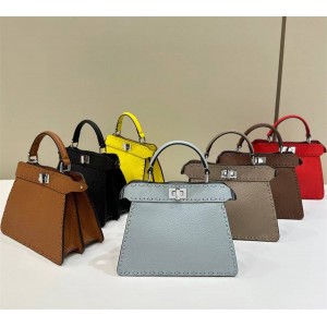 FENDI 8BN335 Peekaboo ISeeU Petite handbag with external stitching 80133