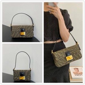 FENDI 8BS049/8BR792 BAGUETTE 1997 FF Vertigo Fabric Handbag