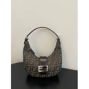 FENDI vintage ancient flower crescent single shoulder bag 5086