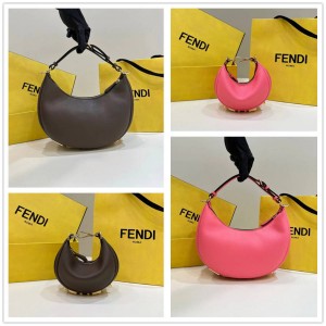 FENDI 8BR798/7AS089 Fendigraphy New Moon Bag Handbag 80056