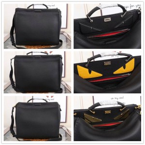 FENDI 7VA388 PEEKABOO ICONIC FIT Bag Bugs Eye Briefcase