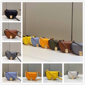 FENDI 8BT346 Saddle Bag Moonlight Handbag 80008