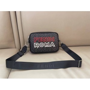 FENDI 7M0286 Printed Letter LOGO Roma Camera Bag