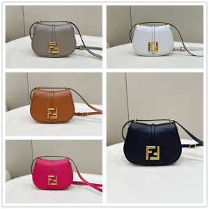 FENDI 8BS082 C'mon Mini Handbag Saddle Bag 8622