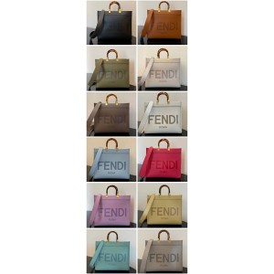 FENDI 8BH386 Sunshine Medium Tote Bag Shopping Bag 36542