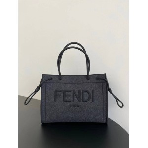 FENDI 8BH378 flannel FENDI ROMA handbag shopping bag 83348