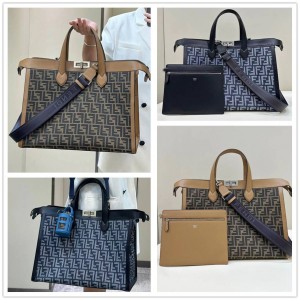 FENDI 7VA566 Peekaboo ISeeU Basketball Forty8 Briefcase 6805