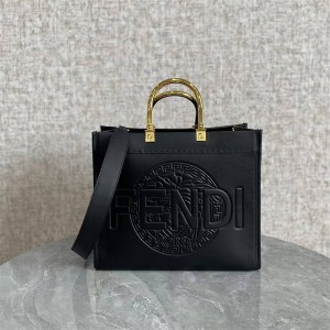 Fendi Versace 8BH386 Sunshine Co branded Medium Shopping Bag Tote Bag