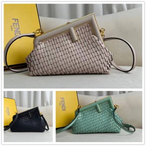 FENDI 8BP129 First Small Woven Dinner Bag