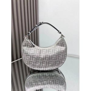 FENDI 8BR798 Crystal Fendigraphy Small Shoulder Bag