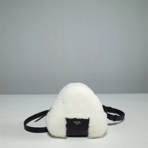 FENDI snake skin wool crossbody bag