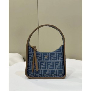 FENDI 8BS094 Denim Fendessence Mini Underarm Bag 80165