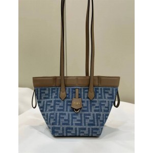 FENDI 8BS083 Denim Origami Mini Magic Bag Folding Bag 8626