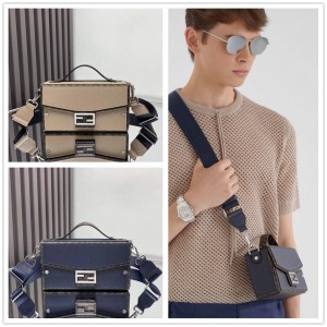 FENDI 7VA565 Baguette Soft Trunk Handbag Box Bag