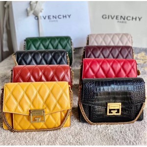 Givenchy BB501CB small GV3 diamond grid sheepskin chain bag