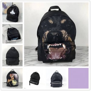 Givenchy BJ05760355 Dog Head Deer Printed Nylon Backpack