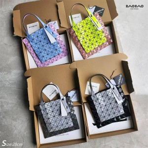 Issey Miyake Colorful 7-Grid Kangaroo Bag