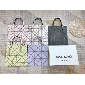 ISSEY MIYAKE BAOBAO matte six grid six grid tote bag