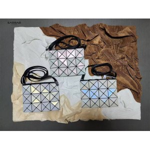 Issey Miyake Lucent 3 × 4 grid mother of pearl crossbody bag