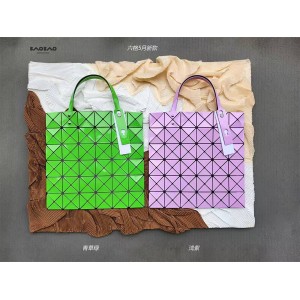 ISSEY MIYAKE LUCENT series glossy six grid tote bag