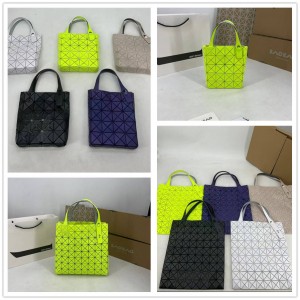 Issey Miyake PRISM series square box tote bag