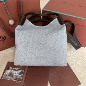 Loro Piana Bale large handbag cashmere bucket bag