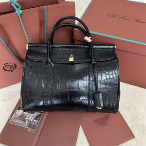 Loro Piana Loom L32 crocodile bag