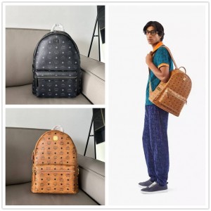 mcm medium Stark side studded VISETOS backpack MMKAAVE09