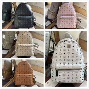 MCM Medium STARK VISETOS Side Stud Backpack MMK6SVE38/MMKDSVE08/MMKAAVE09