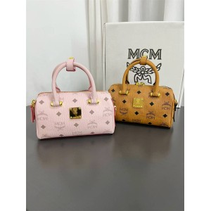 MCM MINI AREN VISETOS ORIGINAL BOSTON BAG MWBAASE03