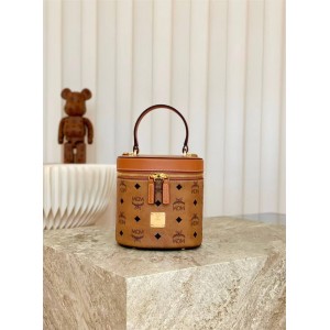 MCM AREN VISETOS SMALL COSMETIC BAG CYLINDER BAG MWRAACG01