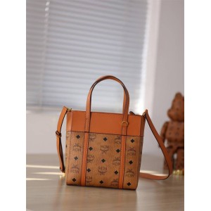 MCM Mini TONI VISETOS Zipper Shopper Tote Bag MWPDSTA01