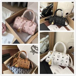 MCM MINI ELLA VISTOS BOSTON BAG MWBESEA01