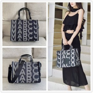 Marc Jacobs MJ denim canvas tote bag