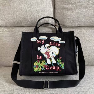 Marc Jacobs MJ Magda Archer collaboration canvas tote bag