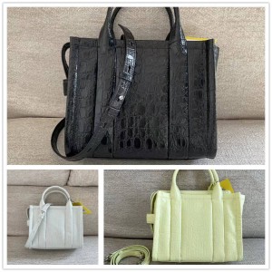 Marc Jacobs MJ LEATHER Crocodile Pattern Mini Tote Bag