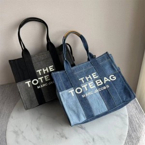 Marc Jacobs MJ Medium Denim Tote Bag Shopping Bag