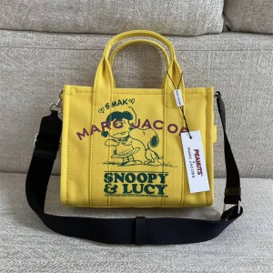 Marc Jacobs MJ Snoopy collaboration canvas mini tote bag