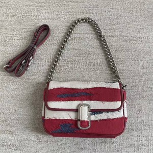 Marc Jacobs MJ J MARC Large Canvas Collar Chain Shoulder Bag