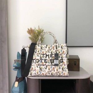 Marc Jacobs MJ x Peanuts Small Snoopy Co branded Canvas Tote Bag