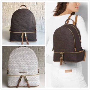 Michael Kors MK Rhea Zip Medium Small Letter Backpack